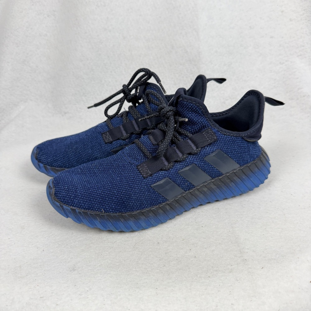 Adidas Kaptir 2.0 Sneakers Mens 10 UK 9.5 Cloudfoam Knit Running Blue Stripes